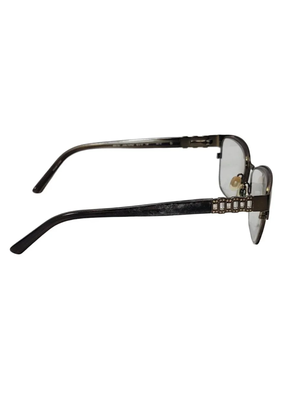 Bebe Eyeglasses Frame BB5153 200 Topaz 52-15 135 with Swarovski Crystals